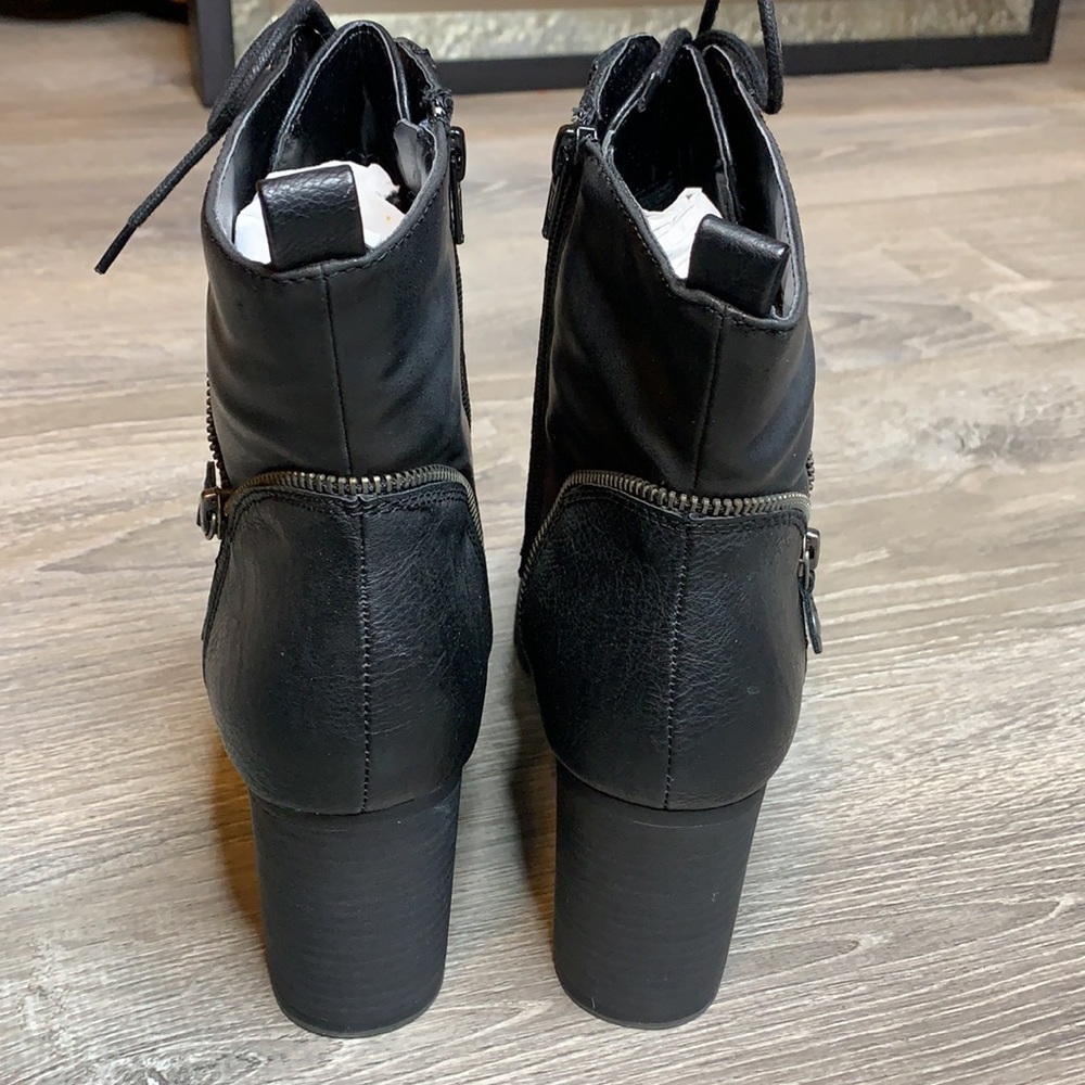 Brand New High Heel Black Boots Size 9.5 - Picture 3 of 12